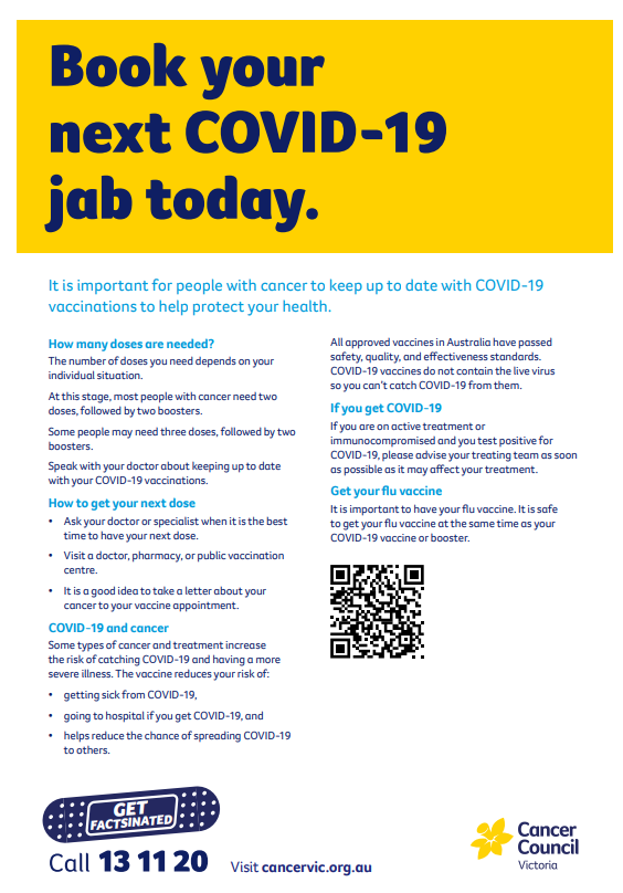 Book your next COVID-19 jab today